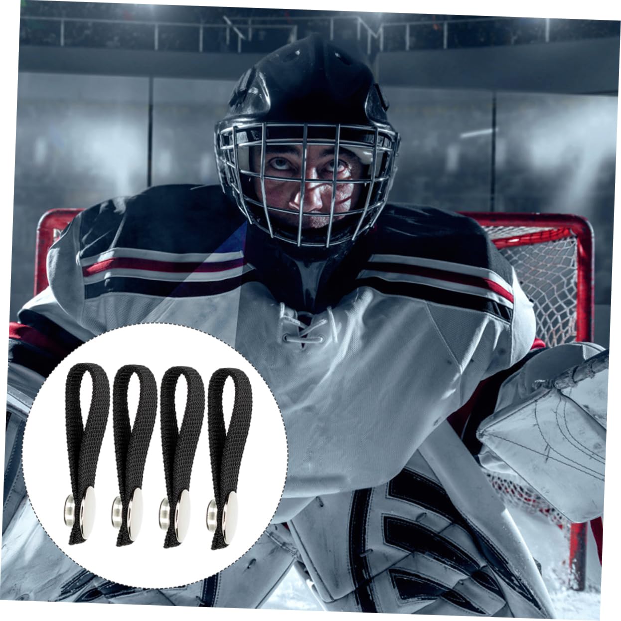 SOLUSTRE 15pares Correa De Barbilla Desmontable para Casco De Hockey De Correa De Seguridad Compatible La Mayoría Cascos Accesorios Esenciales para Jugadores De Hockey
