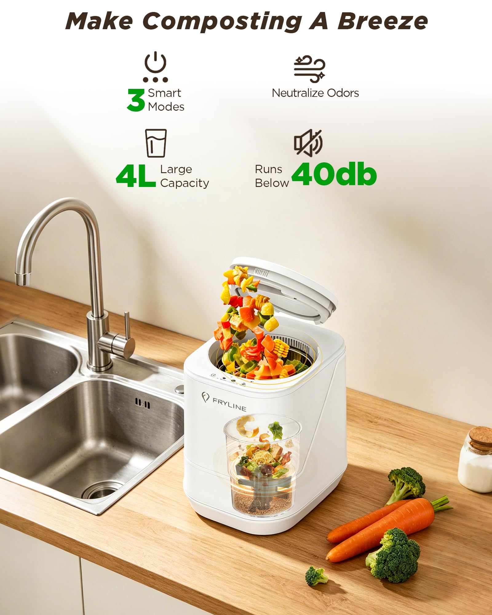Electric Kitchen Composter - Reduce Waste! -8 Electric Kitchen Composter - Reduce Waste! -8