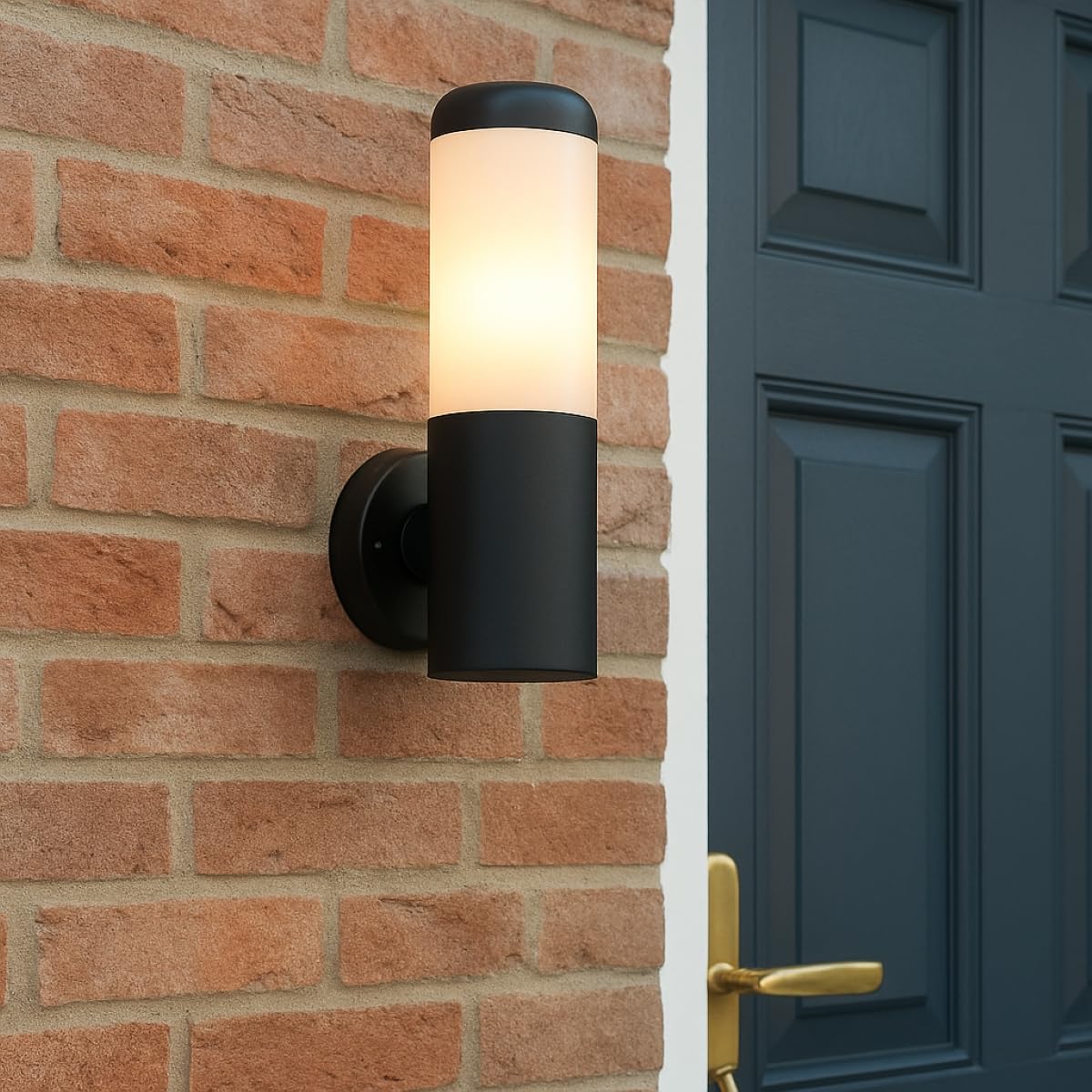 CGC Lighting Outdoor Wall Light Black Garden Weatherproof Outside Mains Power E27 20W IP54