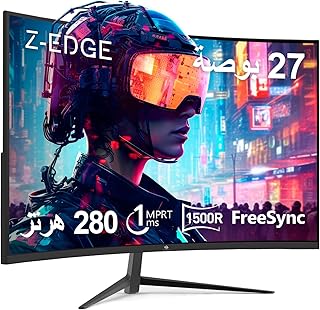 Z-Edge 27-inch Curved Gaming Monitor 16:9 1920x1080 280Hz 1ms Frameless LED Gaming Monitor