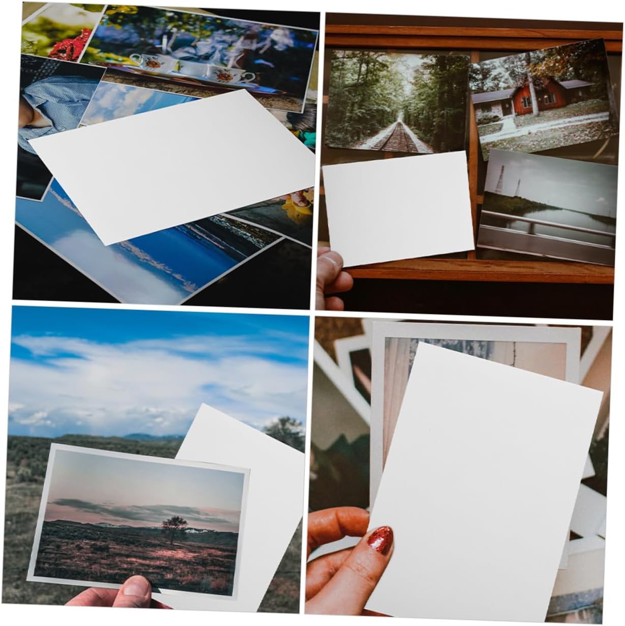 SECFOU 100sheets Glossy Photo Paper for Printing Coated Paper for Projects Postcards and Photo Albums for Printers image 4