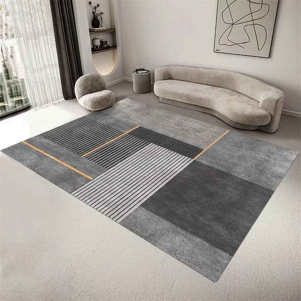 Tapis de salon en flanelle douce 140x200 cm pour table basse