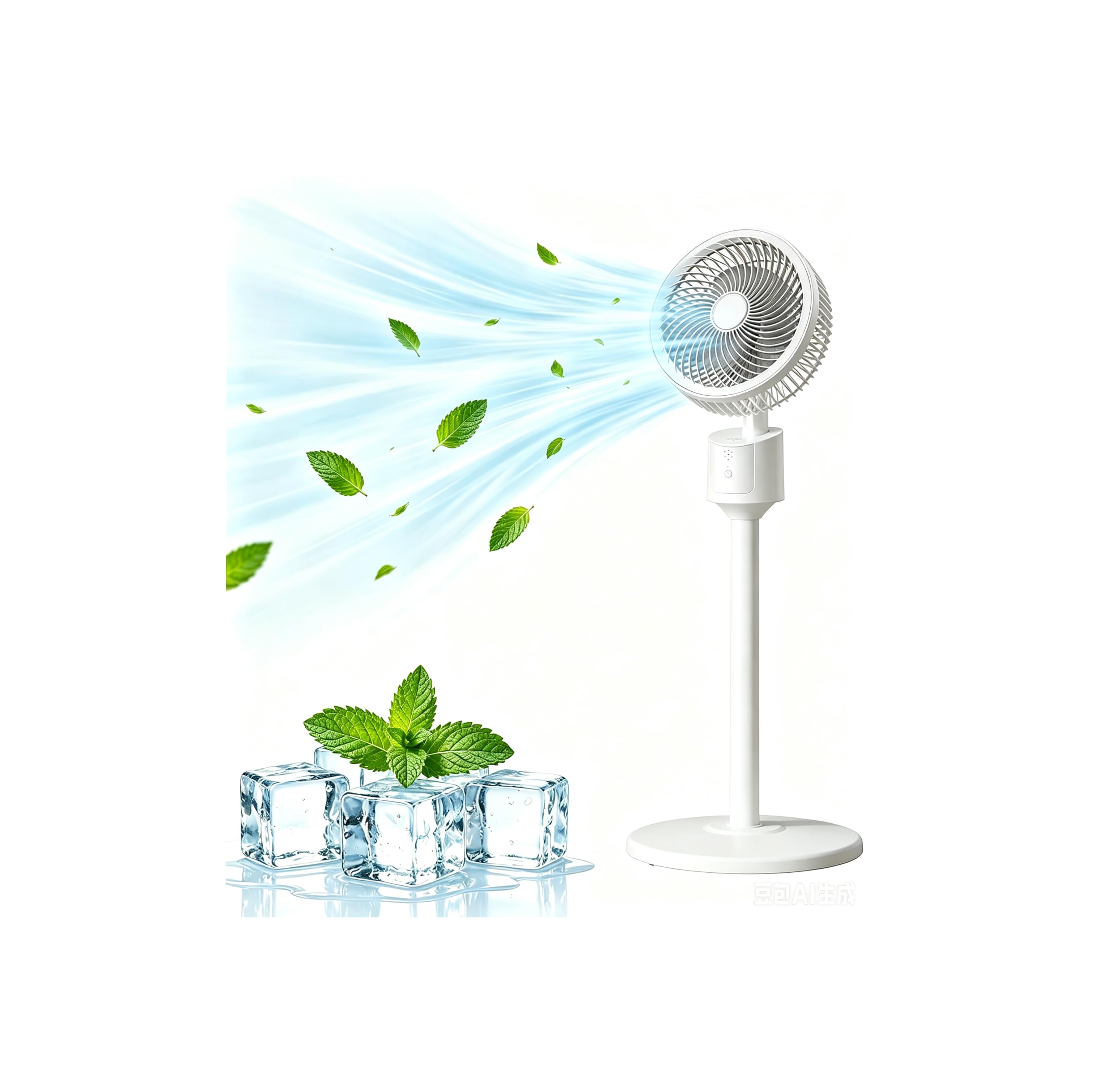 Wide Angle Oscillating Standing Air Circulator Floor Fan, 3 Speed Low Noise USB Powered Pedestal Cooling Fan With Stable Anti-Tip Base, Portable Indoor Outdoor Fans For Bedroom Dorm Apartment Office