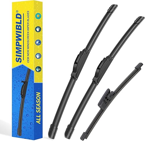 Vista 126 de SIMPWIBLD 3 limpiaparabrisas de repuesto para Hyundai Santa Fe/2013-2016 Mazda CX-5/2001-2007 Toyota Corolla 2007-2012, repuesto de equipo original