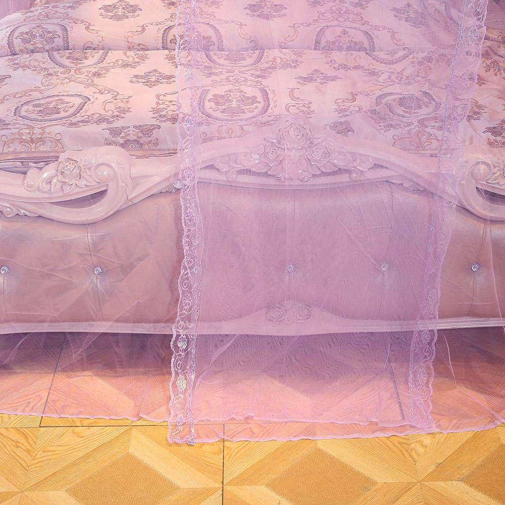 Cikonielf Luxury Princess Four Corner Post Bed Curtain Canopy Netting Mosquito Net Bedding King Size Beds Quick and Easy Installation System(180 * 200 * 200) - Image 4