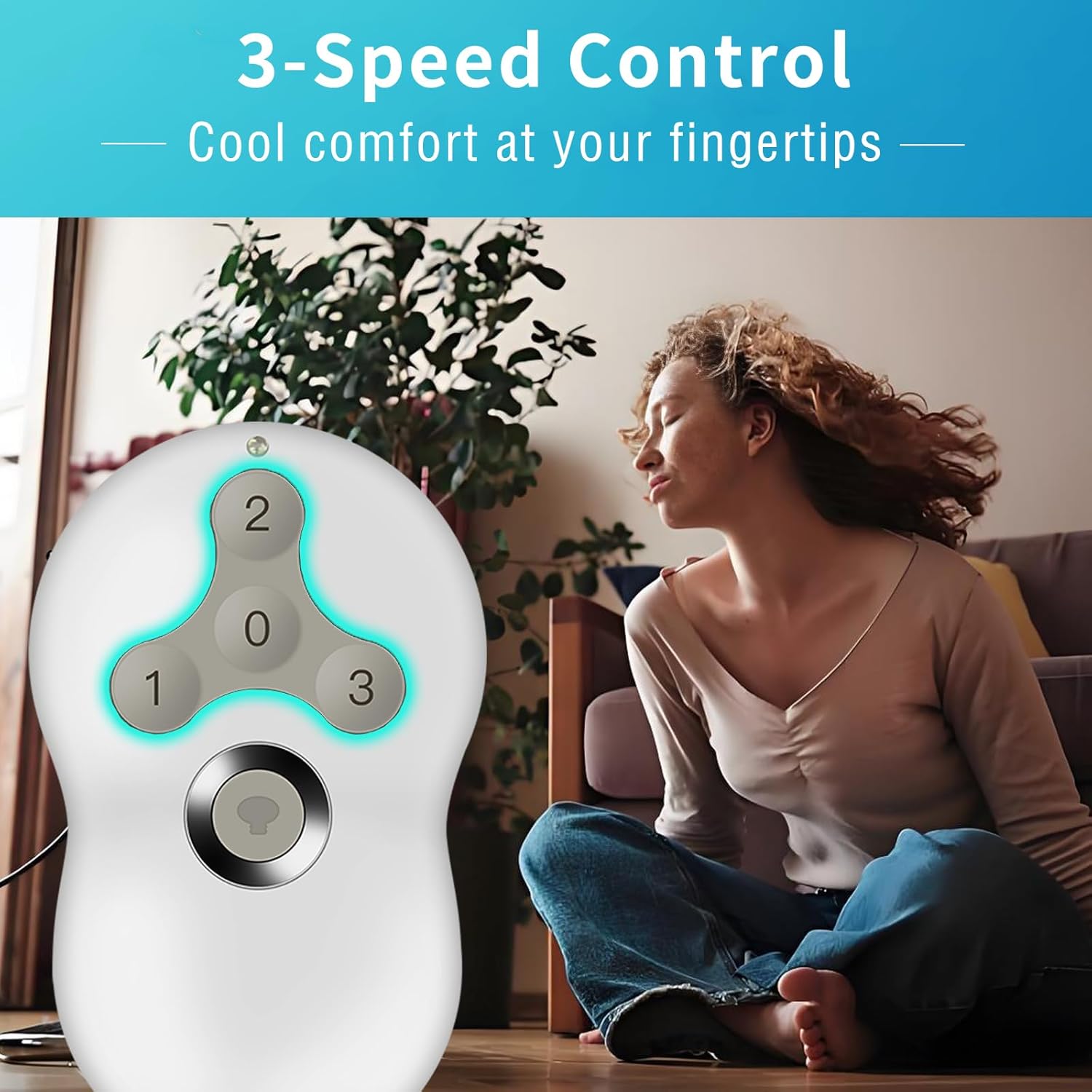 Universal Ceiling Fan Remote Control Kit for Hunter Harbor Breeze Hampton Bay Litex, Light Dimmer with Wall Holder Mount, Replace 99600,99770,99122, 99123, 99813,99392