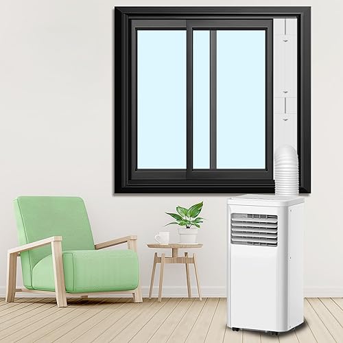 Miniatura 2 de Haikun Kit de ventana de aire acondicionado portátil mejorado con manguera de escape de 5.9 pulgadas, kit de ventilación de ventana de aire