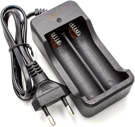 vhbw Cargador de Pilas Compatible con 17670, 18650 baterías ...