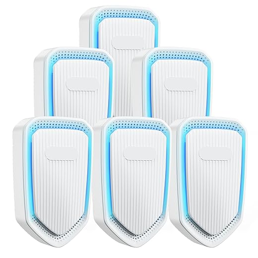 Air Ionizers Plug In Negative Ion Air Purifiers Quiet Air Freshener for Home Bedroom Office Basement - Portable Mini Air Cleaner Odor, Smoke, Dust, Pet Smell (2, White)