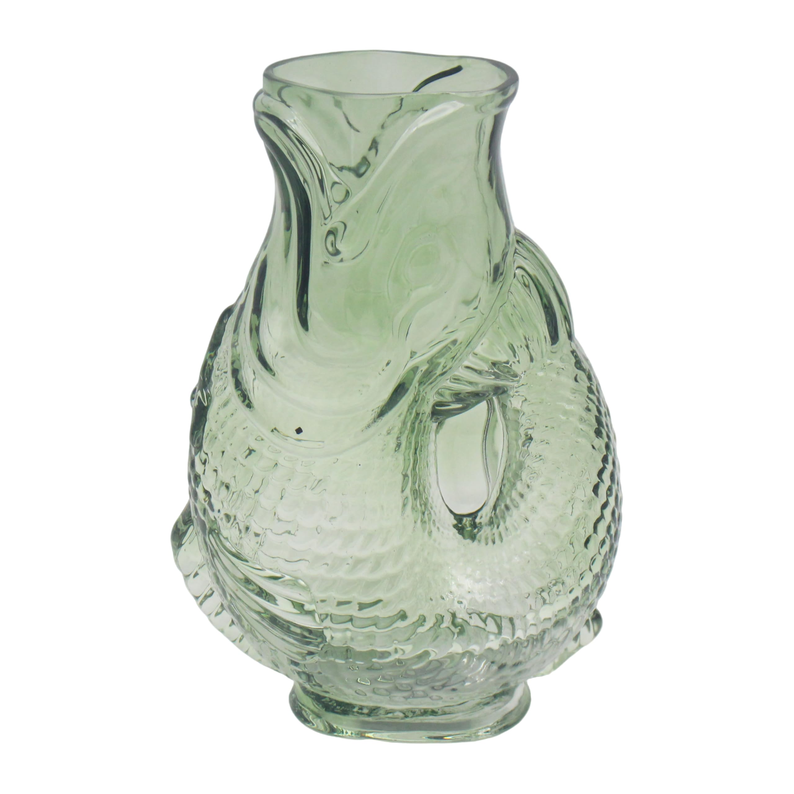 L & P Home & Gifts Fish Jugs & Vases Fish Vase Green For Home and Kitchen | Lovely Home Décor Daily Use Accessory for Milk, Cream, Juice, and Water | Reusable and Practical Gift for Women and Men
