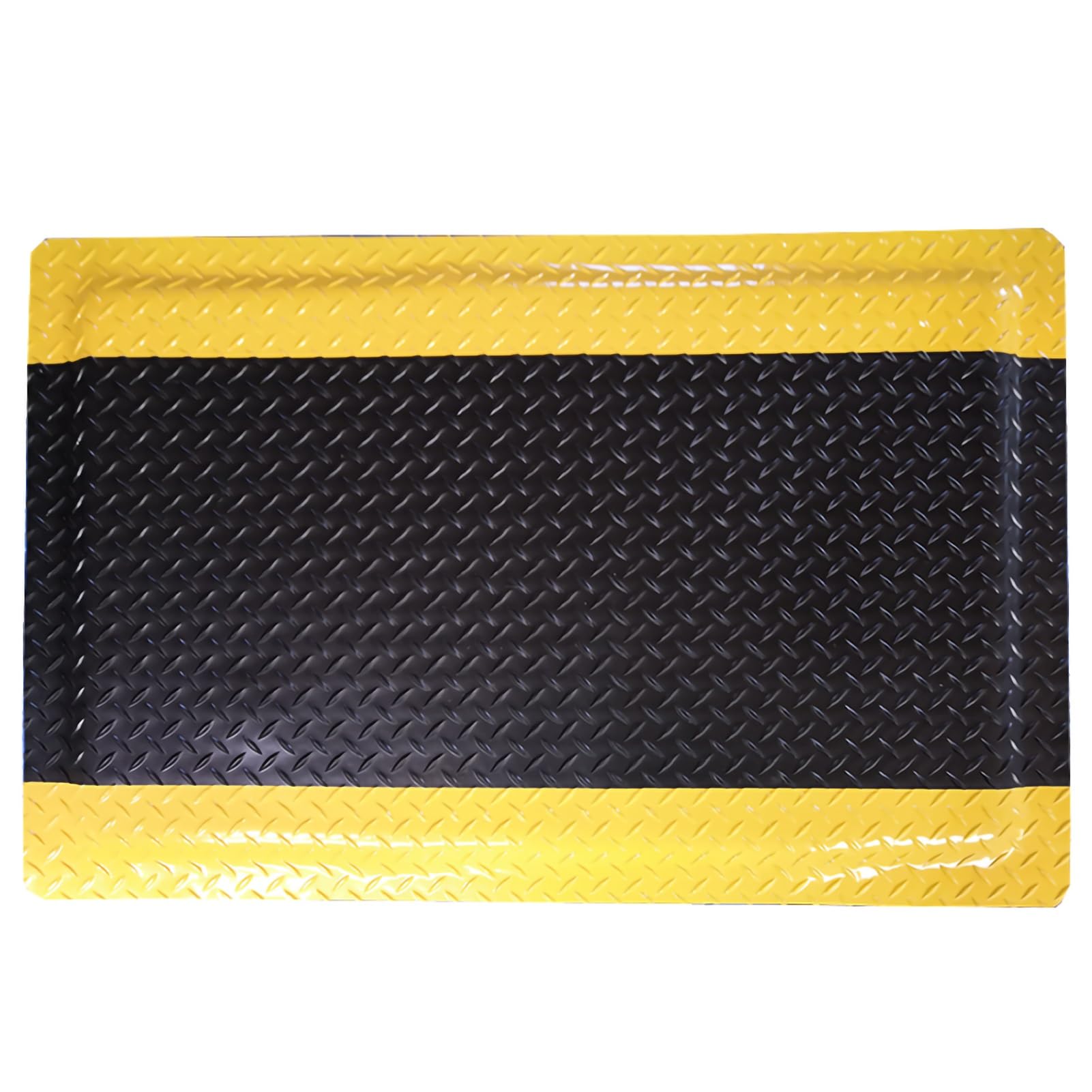 OWOHYG Anti-Fatigue Workstation Mat,Industrial Anti-Static Floor Mat,20Mm Thick Washable Stain-Resistant Kitchen Floor Pad,Customizable.Black-45x40x2cm/18x16x0.8in