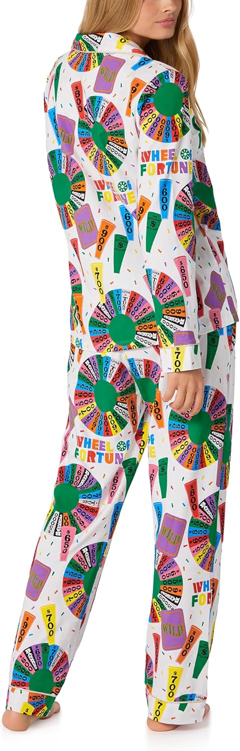 Bed Head PJs Womens Special Edition Prints - Organic Cotton Sleewear & Loungewear - Matching Long Sleeve PJ Shirt & Pants Set - Image 3