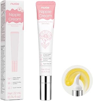 Nuliie Soin Mamelons Sans Lanoline avec Embout Fraîcheur Céramique - 20 ml
