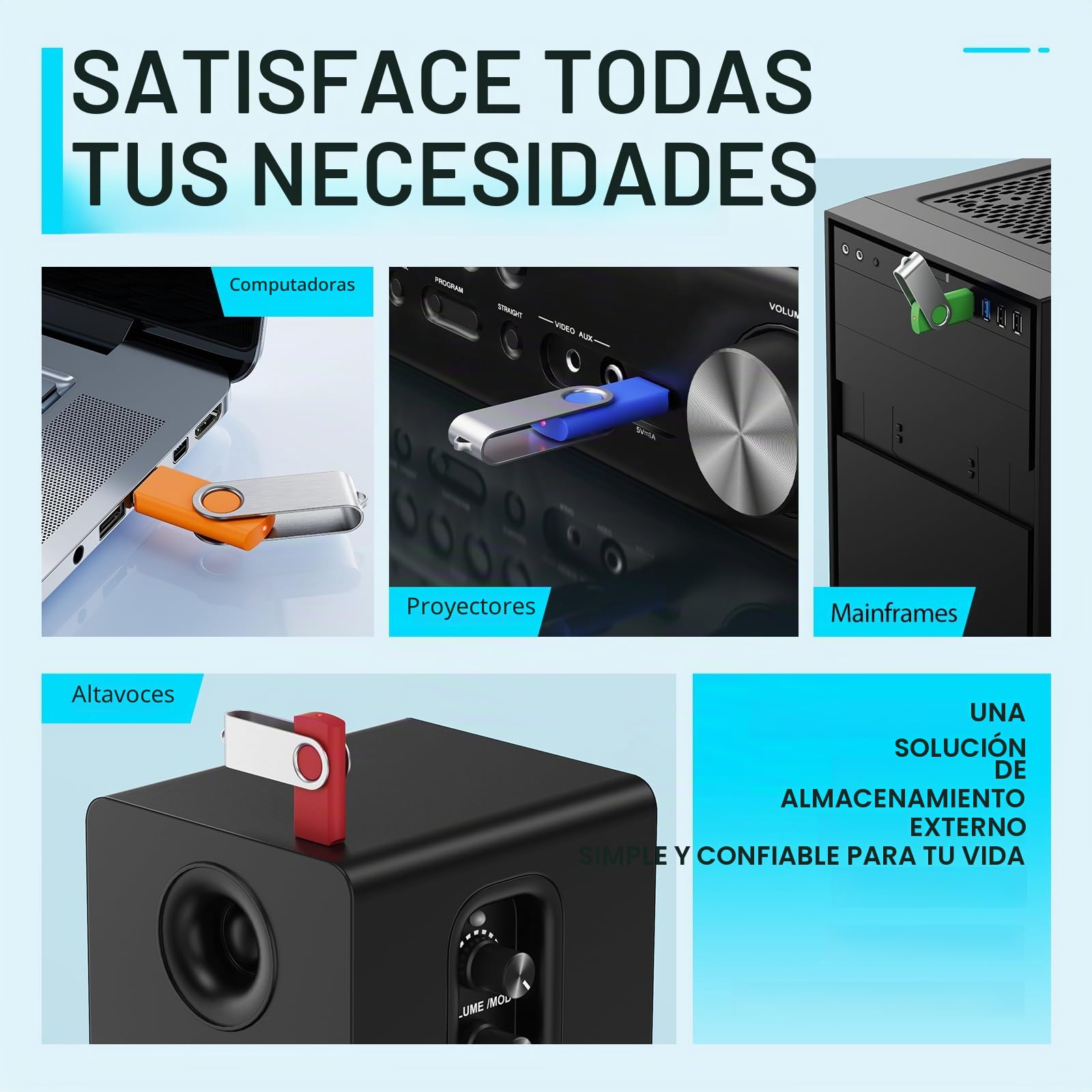 Pendrive 32GB 10 Piezas USB Flash Drives - Portátil Memorias USB 2.0 32 GB Multicolor Práctico Pen Drives - Almacenamiento de Datos Llave USB con 10 Unidades Cuerdas Regalo para Familia by FEBNISCTE