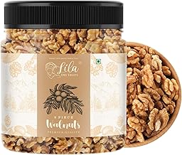 LILA DRY FRUITS Walnut Kernals 500 g | 100% Natural Raw Walnuts Grade-8pcs | Akrot Giri Dry Fruit Rich in Iron and Protein | Ideal for Breakfast | Low in Calorie Nuts | Perfect for Gifting