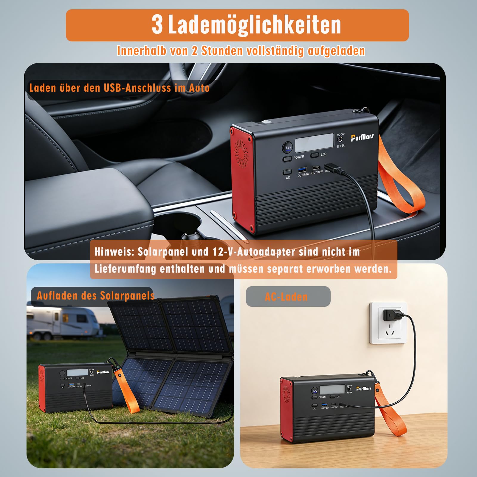 Estación De Energía Portátil, 28800mAh/92Wh con Salida AC De 230V | Soporta Carga Rápida PD De 60W, Diseño Ligero De 1,2Kg, Apto Para Aviones, Adecuado Para Camping, Viajes Y Fuente De