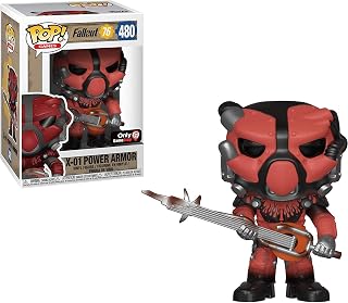 X-01 Power Armor (GameStop Exclusive): Fallout 76 x Funko POP! Games Vinyl Figure & 1 POP! Compatible PET Plastic Graphical Protector Bundle [#480 / 39036 - B]