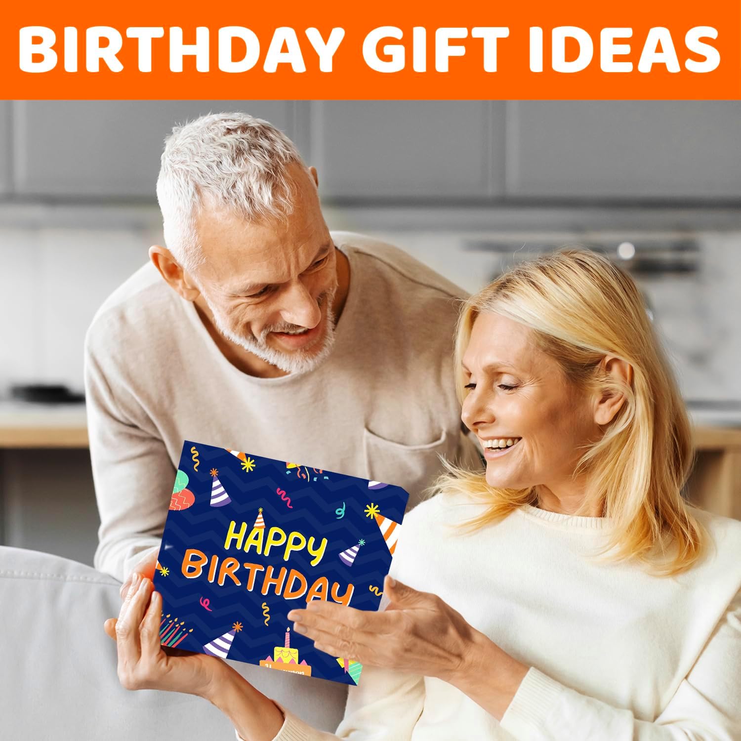 HAPPYPOP Birthday Gift Ideas - 50th Birthday Gifts for Women Man Her Him, Funny Bday Socks - Image 2