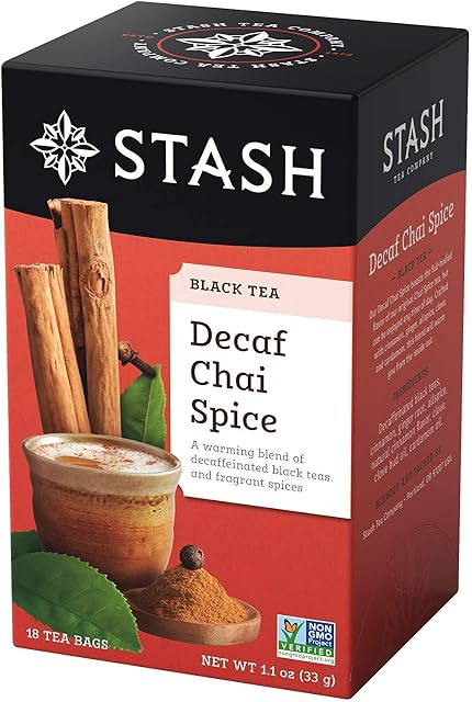 Stash Tea Decaffeinated - Chai Spice 18 foil tea bags