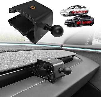 BestEvMod Phone Holder for Tesla Juniper/Highland17mm Ball Joint Only | 1/4 Screw Mount Phone Holder Tablet Mag Safe fits All Phones17mm Ball Joint Only for Tesla Model Y Juniper Model 3 Highland