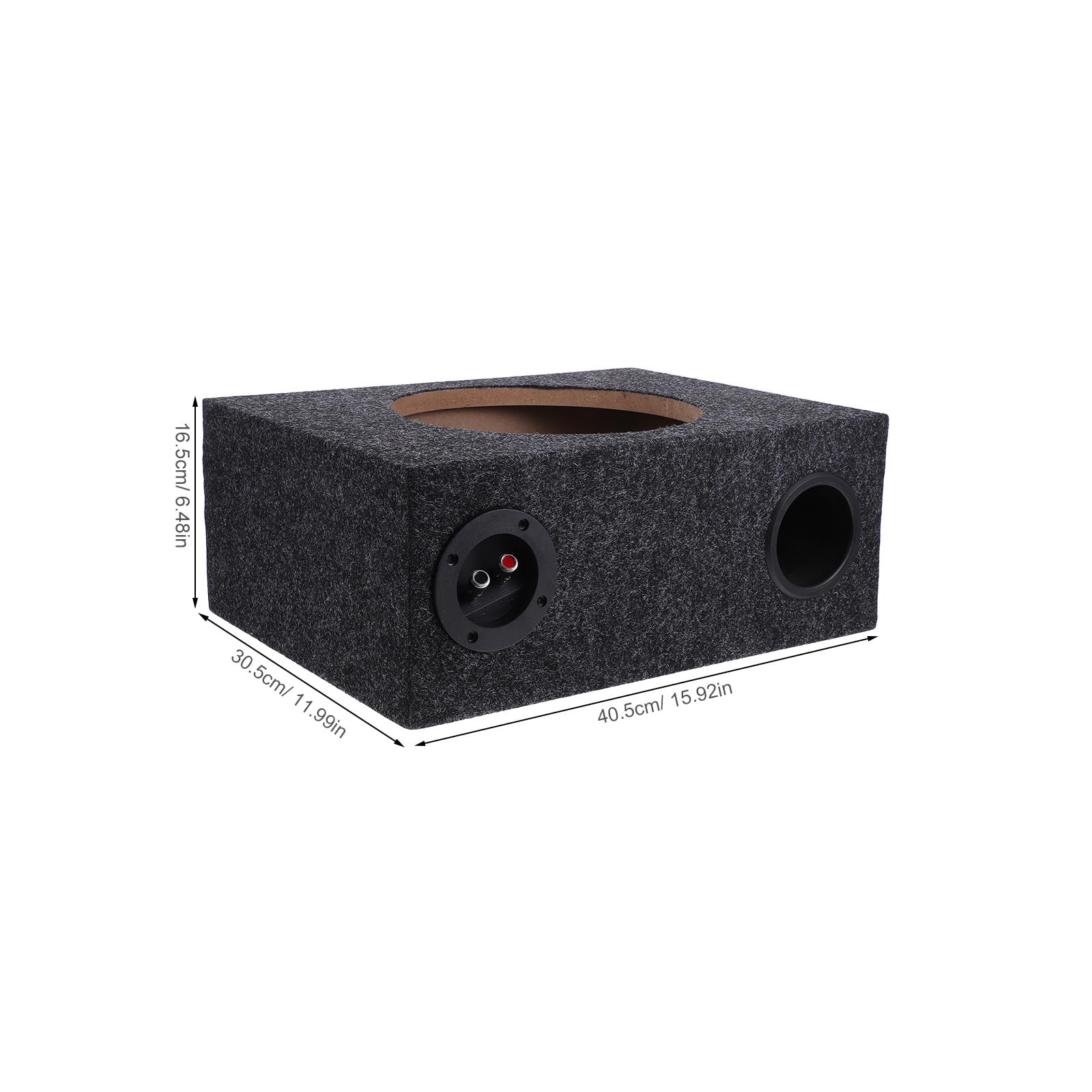 Caisson de Basses Voiture 10 Pouces Noir, Installation Facile, Bois Abs