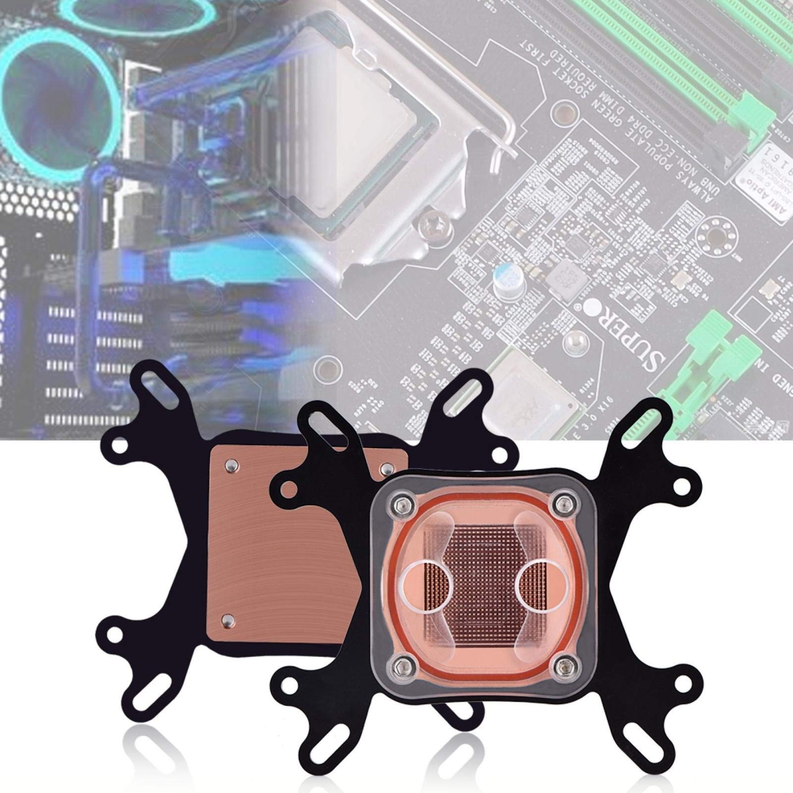 Komputerowe chłodzenie wodą głowica bloku procesora, Richer-R radiator procesora PC CPU blok chłodzenia wodą blok wodny chłodnica cieczowa podstawa miedziana dla/AMD