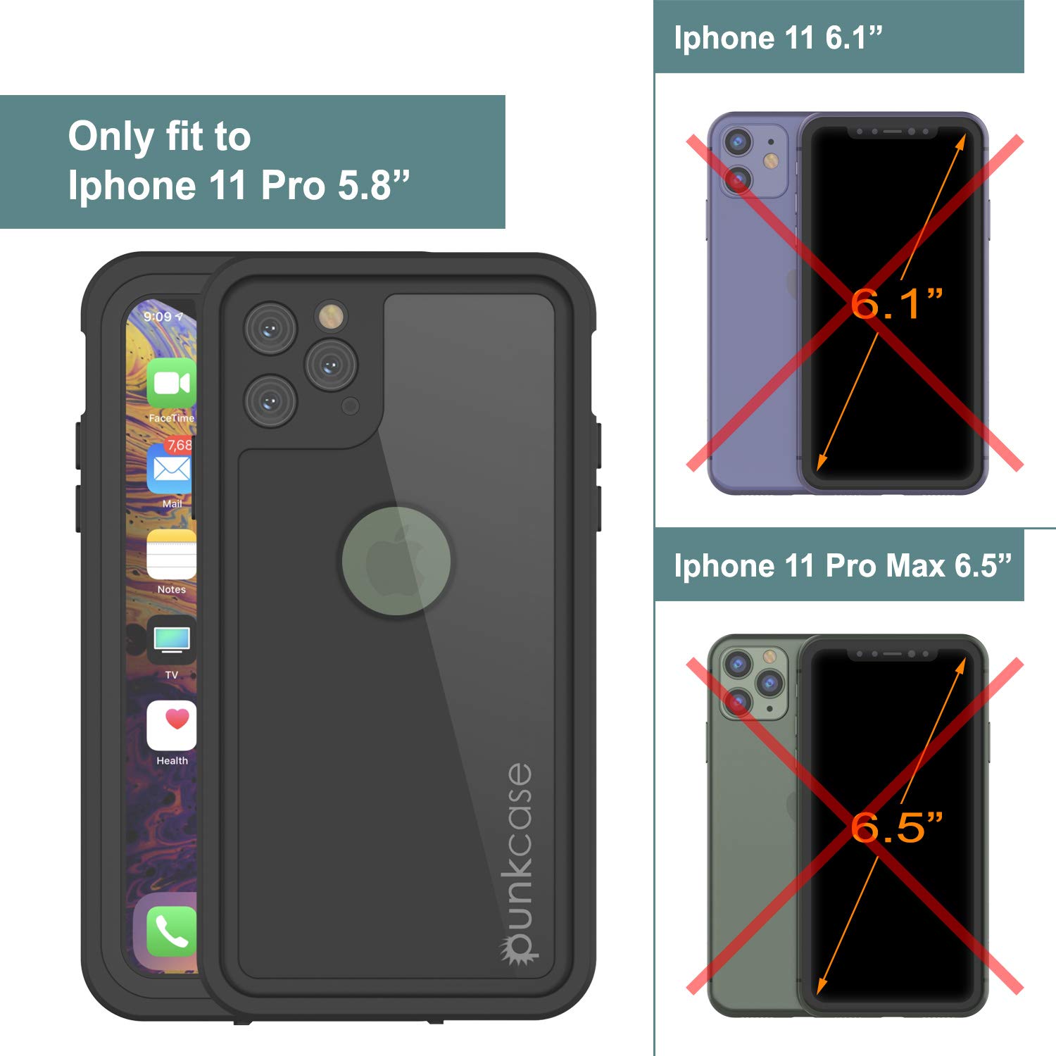 Punkcase Iphone 11 Pro Waterproof Case Studstar Series Slim Fit