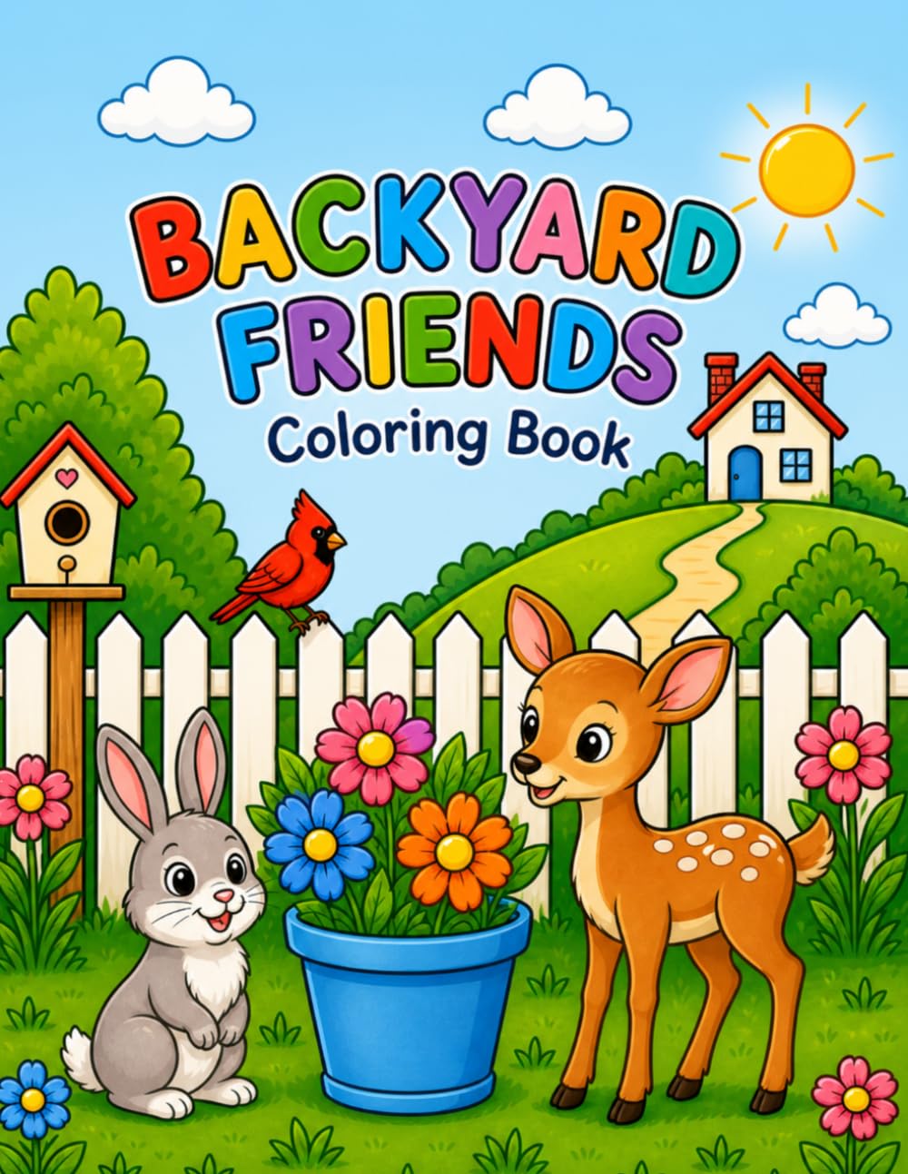 BACKYARD FRIENDS Coloring Book