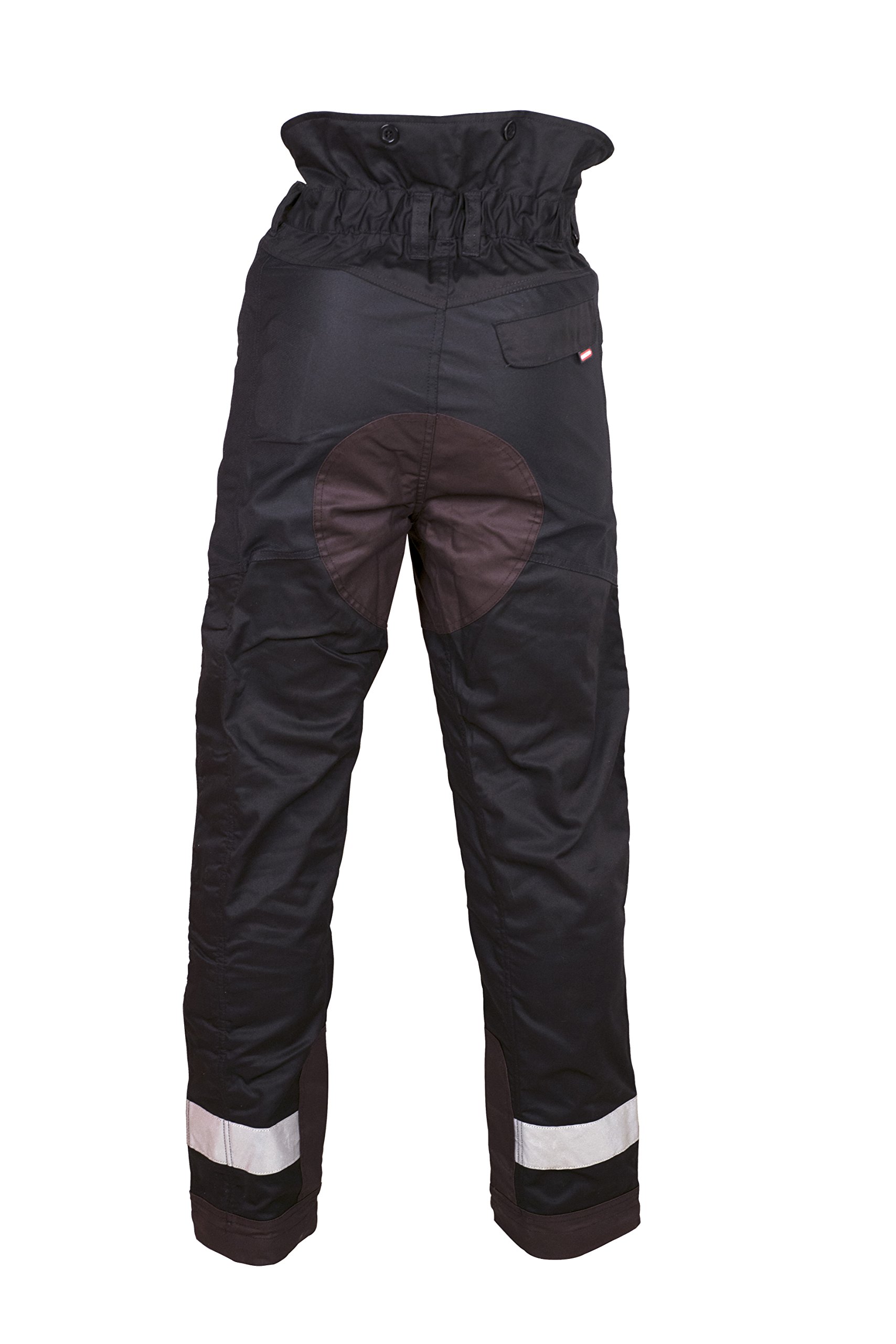 Oregon Yukon + typ A klasa 1 (20 m) spodnie ochronne do piłowania piłą łańcuchową, czarne, rozmiar 2XL (EU 58-60)