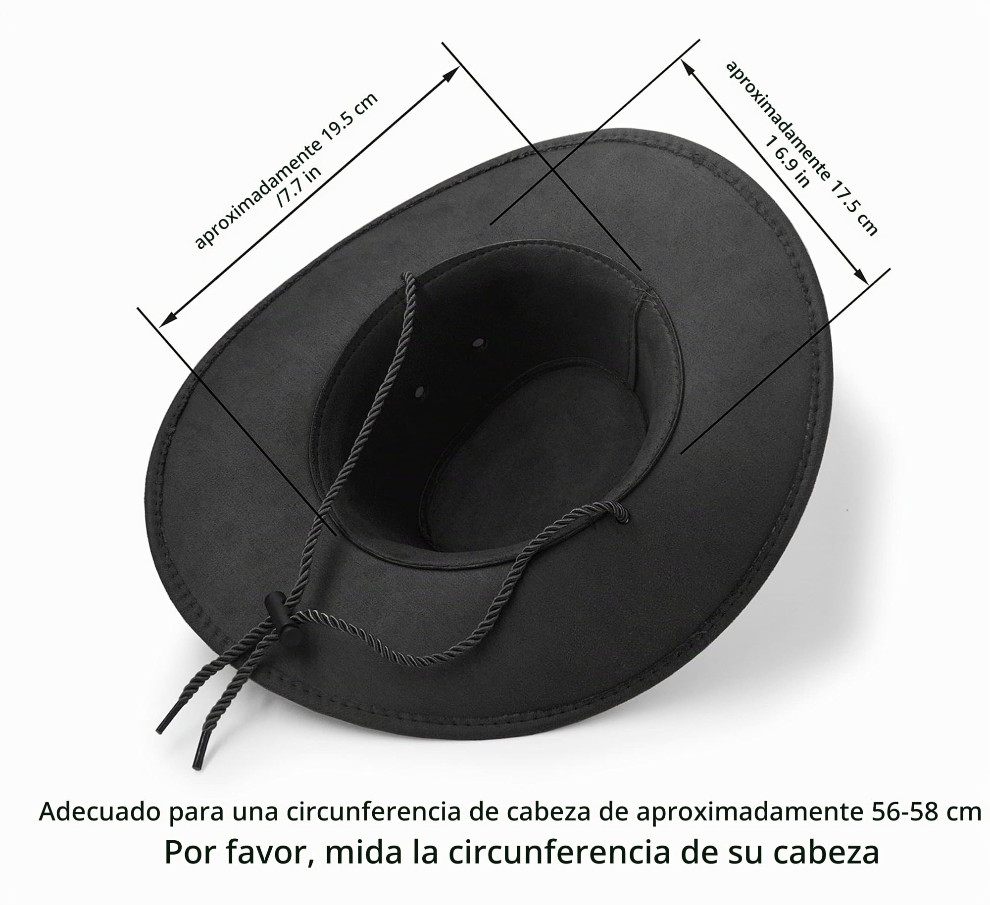 Sombrero de vaquero, sombrero de sol de piel sintética de fieltro de gamuza, gorra de viaje, sombrero occidental para exteriores, protección solar