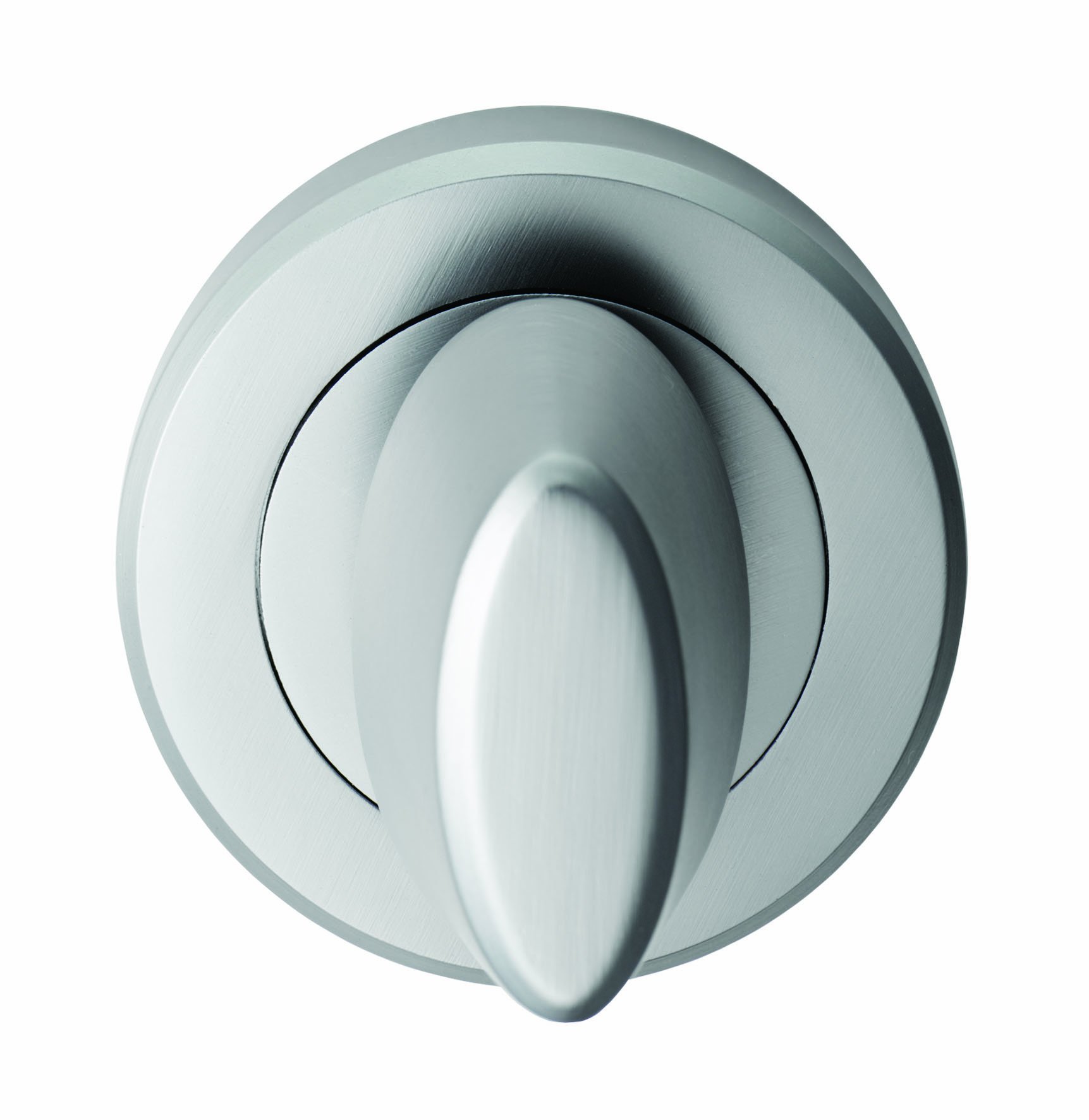 Privacy Turn & Release Chamfered Edge Rose Satin Chrome Plate