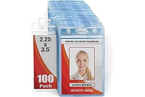 Durable and Resealable ID Badge Cover from Mifflin-USA
