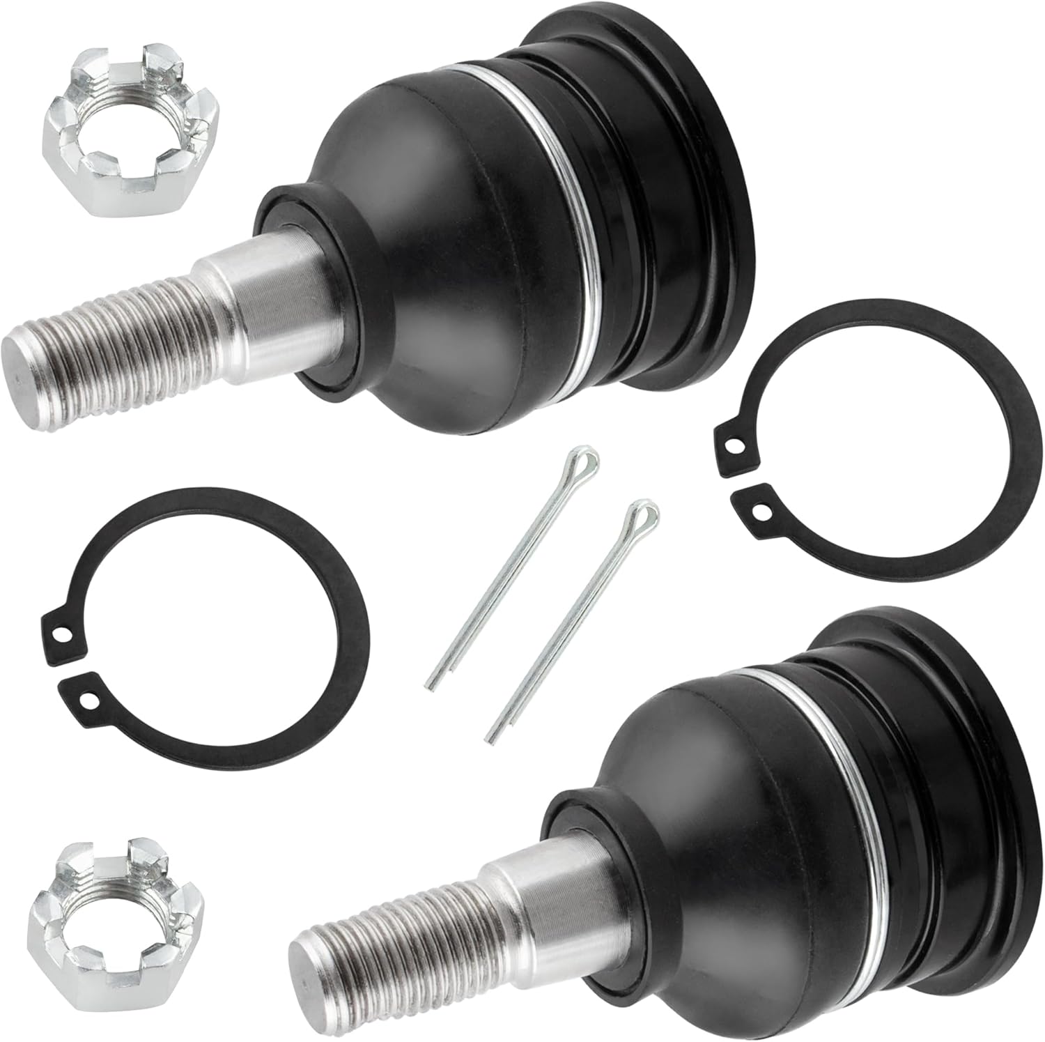 ES80381 ES80382 EV800444 K90680 K90255 Front Stabilizer Sway Bar Links Inner & Outer Tie Rod Ends Upper Ball Joints for Toyota Sequoia 2003-2007 Tundra 2003-2006, Pack of 8