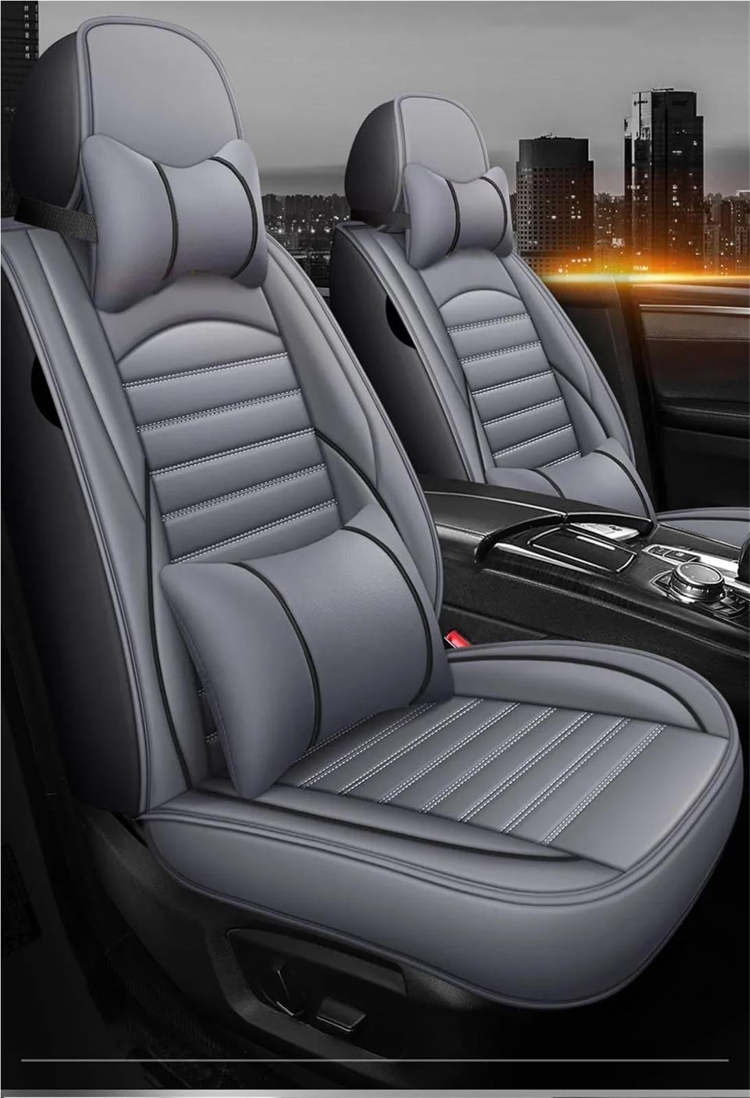 Autositzbezüge Und -kissen Innenausstattung Ledersitzbezüge Für Nissan Für Qashqai J11 J10(Style 2-5pcs)
