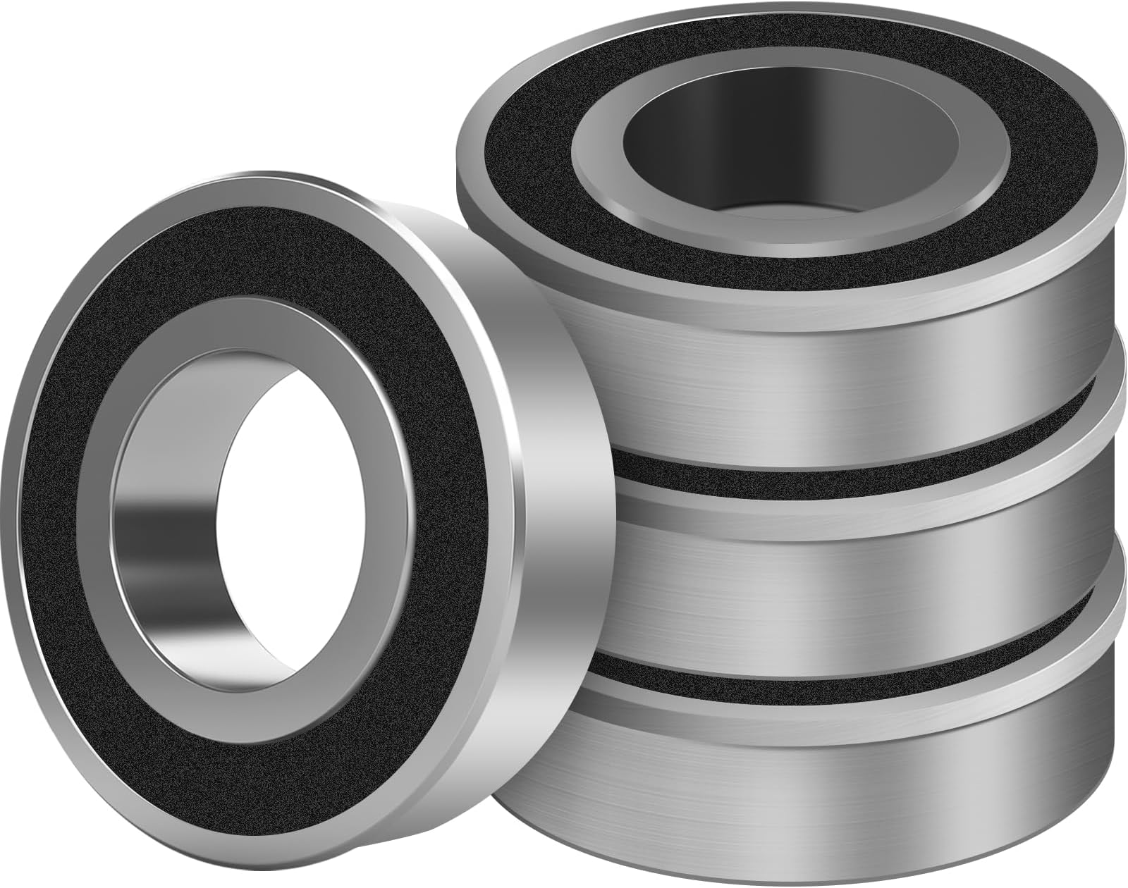 XiKe 10 Pack Flanged Ball Bearing ID 3/4" x OD 13/8", Lawn Mower, Wheelbarrows