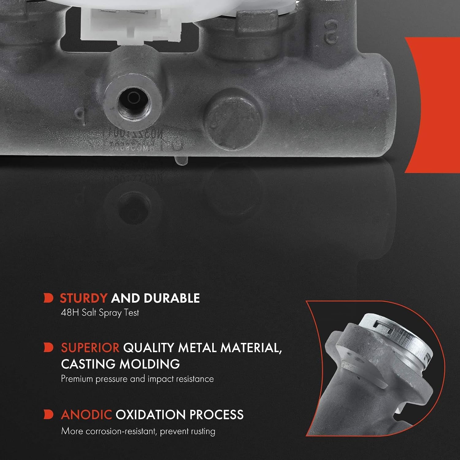 A-Premium Brake Master Cylinder with Reservoir and Cap Compatible with Nissan Vehicles - D21 1986-1989/1992-1995, Pickup 1995 - Replace OE# 4601001G00, 46010C8101, 46010C8100