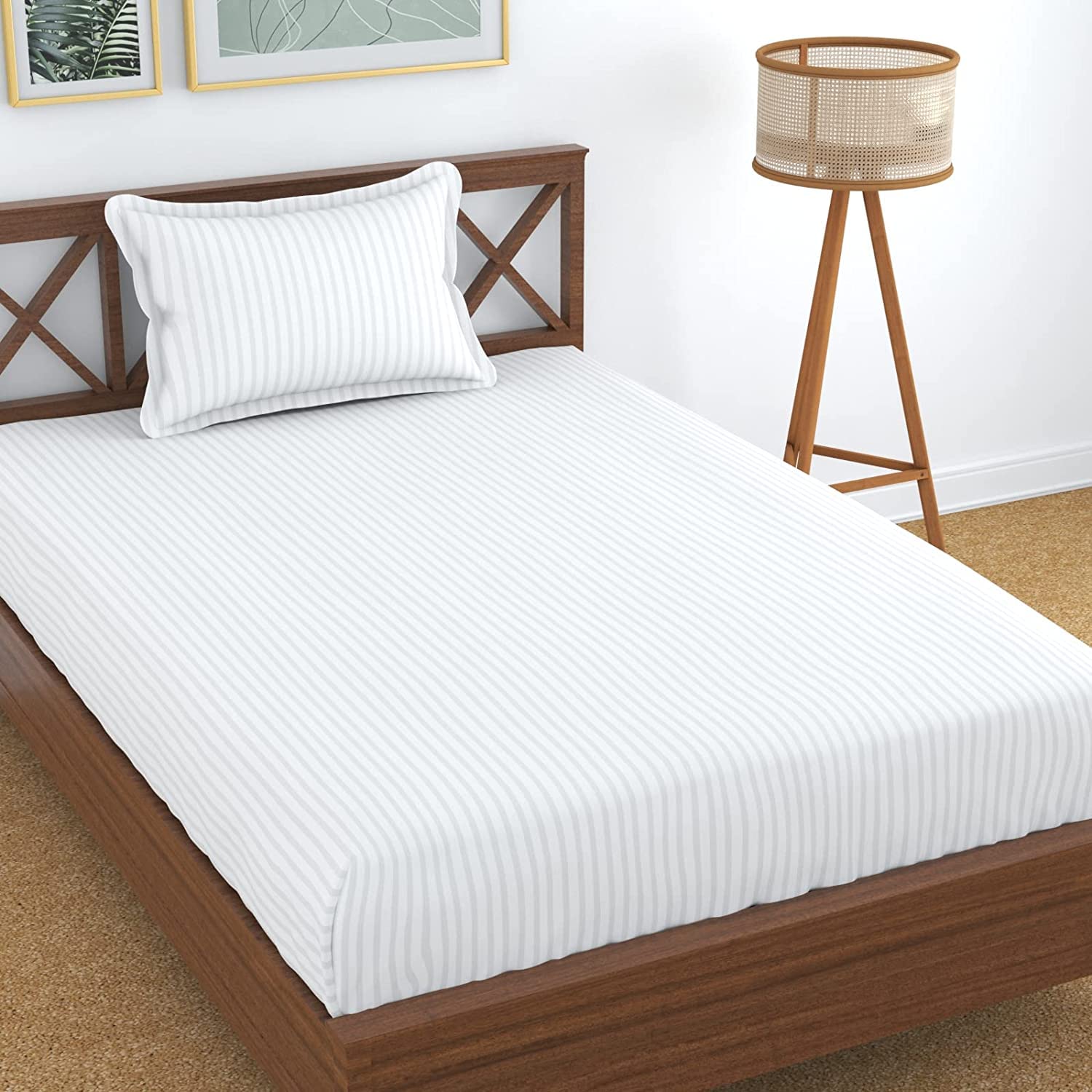 Prime Collection 212 TC Cotton Blend Single Bedsheet at ₹252 – Amazon