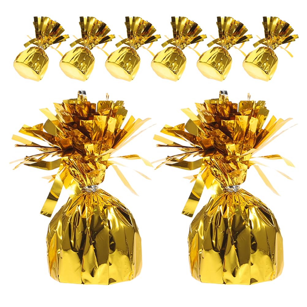 Poids pour ballons afin de stabiliser les centres de table dorés SECFOU x8