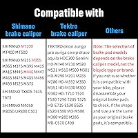 Vista 8 de 4 pares de pastillas de freno para bicicleta, pastillas de freno para bicicleta con herramientas de instalación compatibles con pastillas de freno