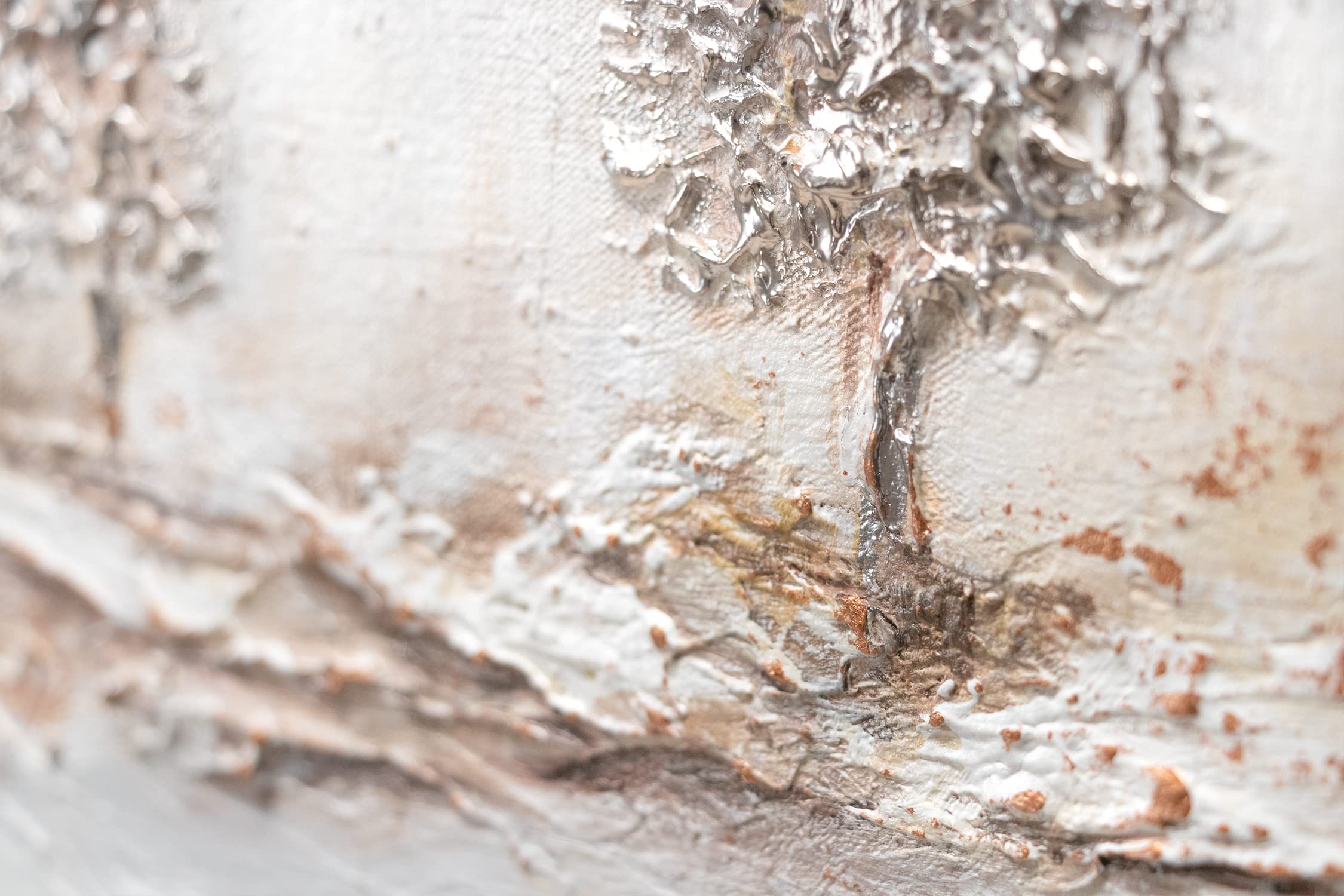 YS-Art Pittura acrilica su tela dipinta a mano Alba Arredamento del salotto tele per camera da letto texture, colori chiari 120x60 cm