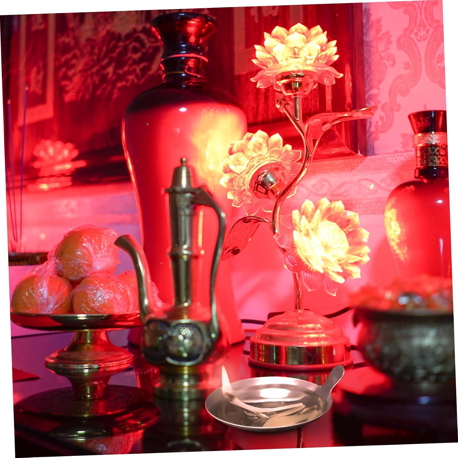 1Set Butter Lamp Wicks Oil Lamp Wicks with Wick Holders for Temple and Home Decoration and Practical Lighting