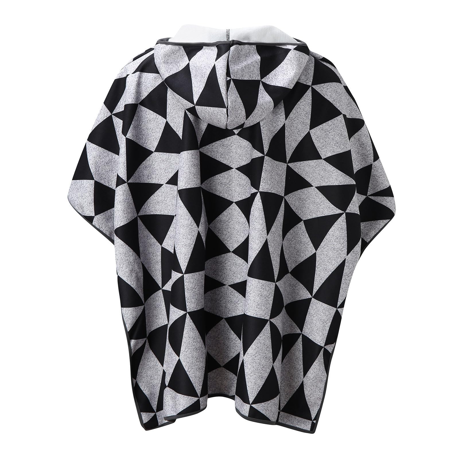 Poncho para hombre, manta cálida, ponchos con capucha, poncho de lana para hombre, chaqueta hippie, cómoda, suave, poncho con capucha, sin capucha, dobladillo irregular, ropa de casa