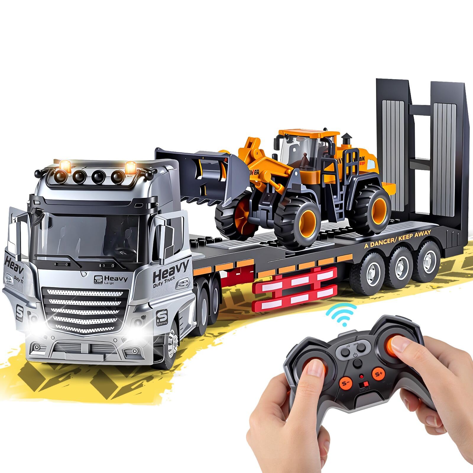 Taco Truck リモコン付き　日本未発売　アメリカ　ラジコン　トイ Amazon.com: 9 Channel RC Semi Truck Metal Cab, 2.4Ghz Remote