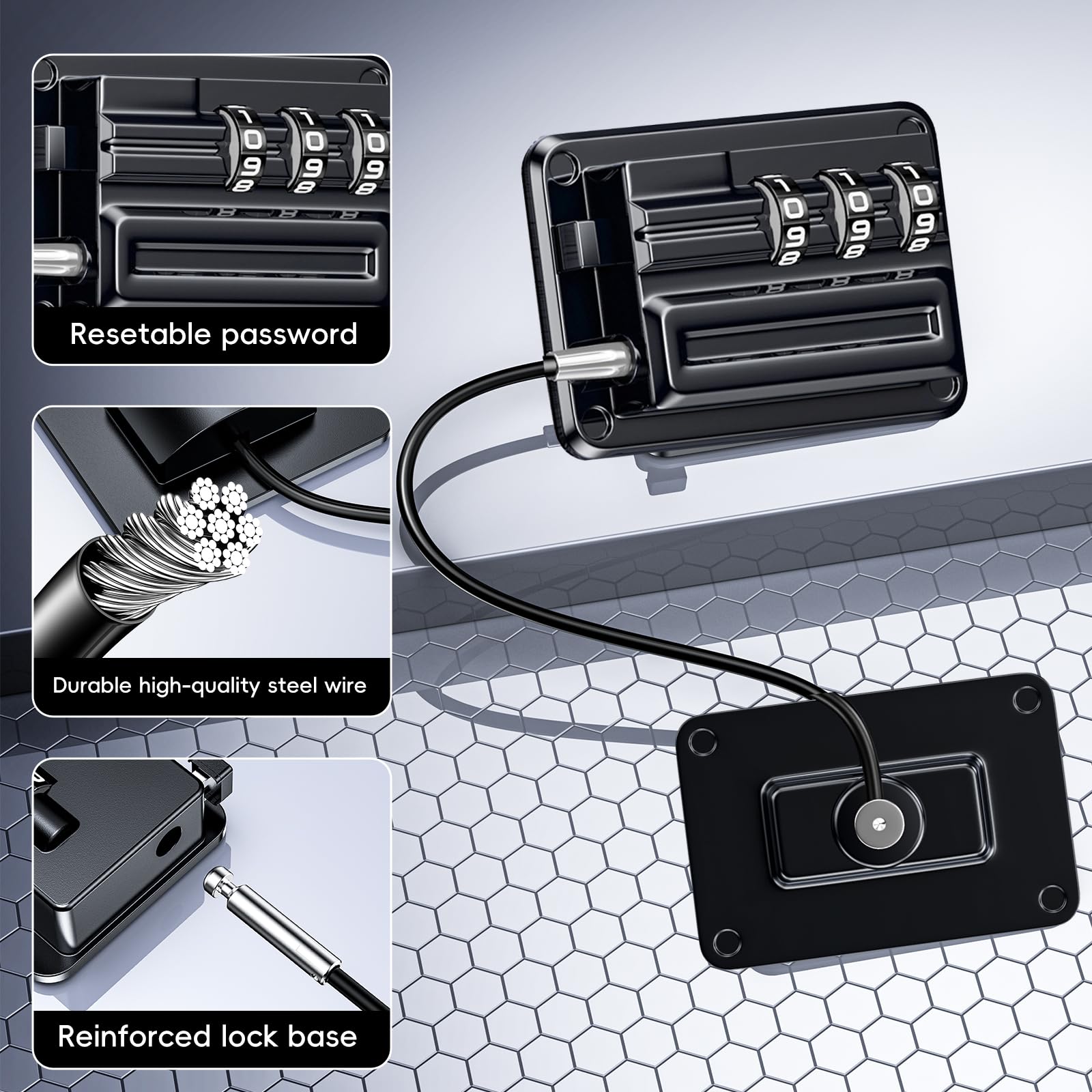 Upgraded Refrigerator Combination Locks- Changeable Password Fridge Locks for Kids Toddlers and Children - Image 2