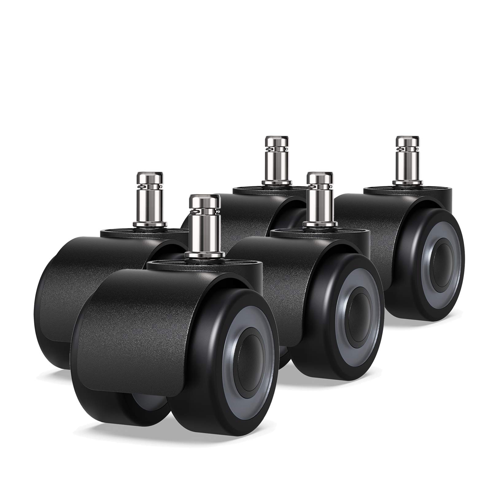 Buy Set of 5 hard floor castors for office chair,11x22 mm office chair