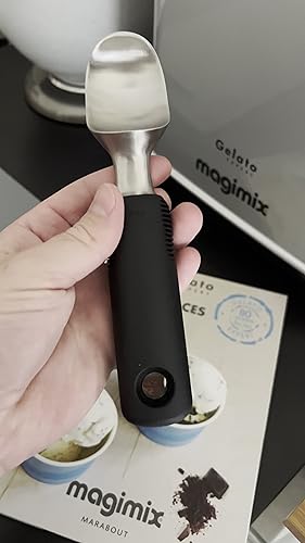 Cuillère à Glace OXO Good Grips - Mécanisme à Gâchette, Inox, Manche Ergonomique Anti-dérapant