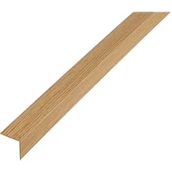 Listones De Pvc Para Pared Alberts 478698 Perfil de ángulo | Plástico, decoración roble | 1000 x 20 x 20 mm