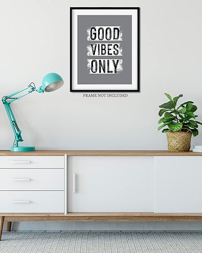 Miniatura 4 de Good Vibes Only - Decoración de oficina - Decoración de pared para dormitorio - Arte de pared inspirador - Decoración de habitación para niños