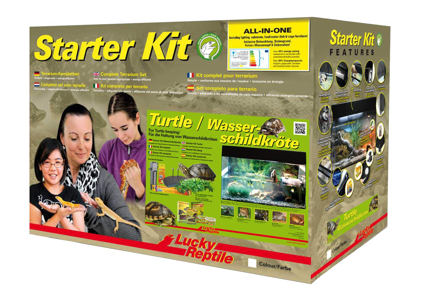 Lucky Reptile Kit de iniciación de Tortuga de Agua de 80 cm.