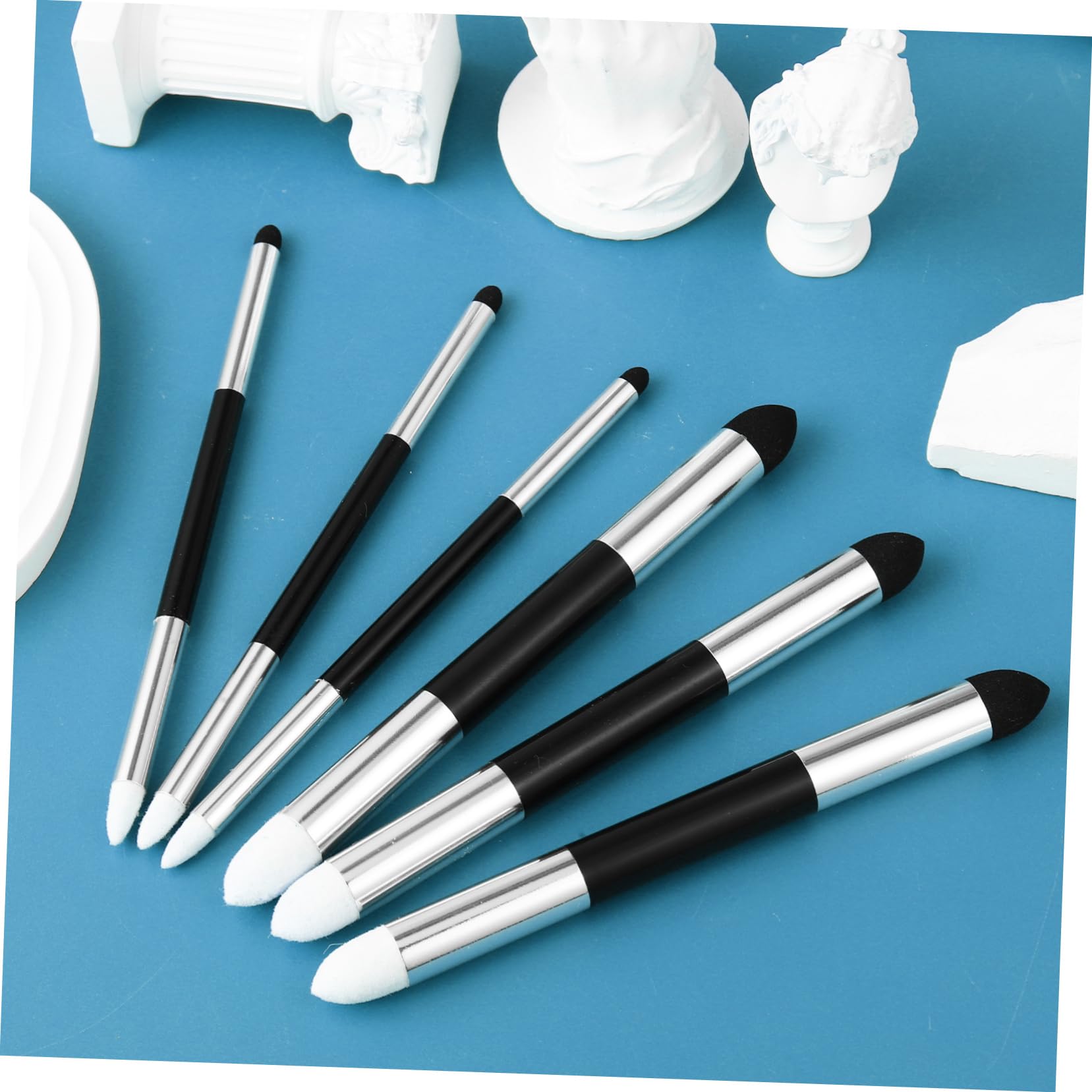 24pezzi Blending Sponge Pen Per Disegno Pennelli Per Sfocatura e Strumenti Per Artisti Classe Confortevoli e Versatili Per Creazioni Artistiche